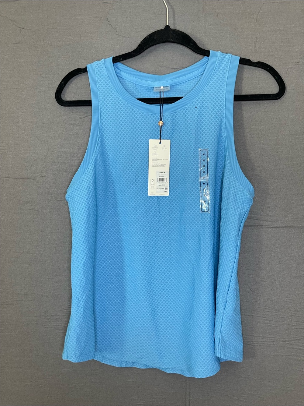 CALIA by Carrie Underwood Mesh Knit Athletic Tank Top & Tee Bundle Blue White